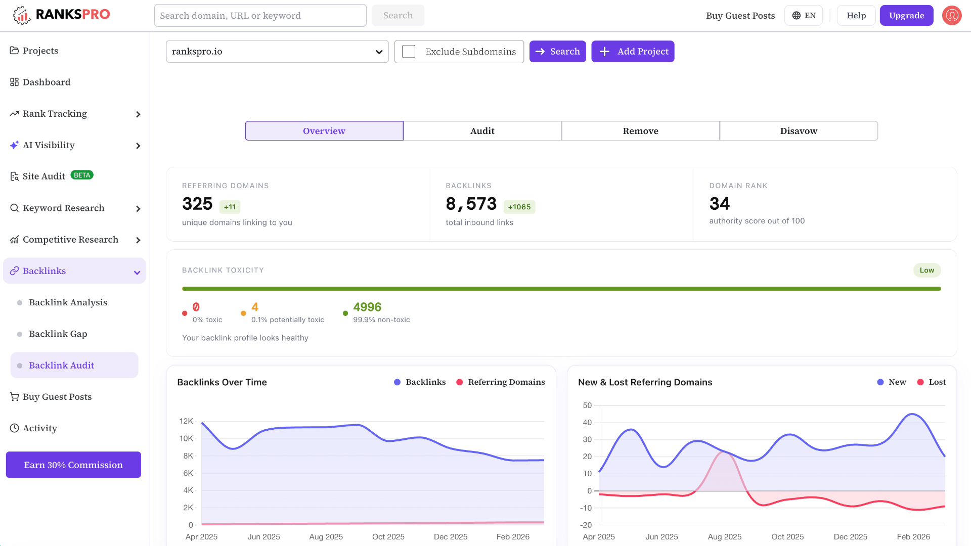 Backlink Audit — Spot & Disavow Toxic Links