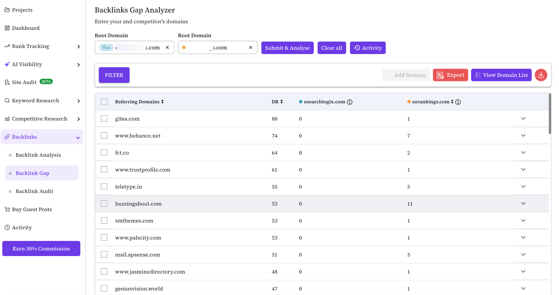 Backlink Gap Analyzer — Outrank Your Competitors